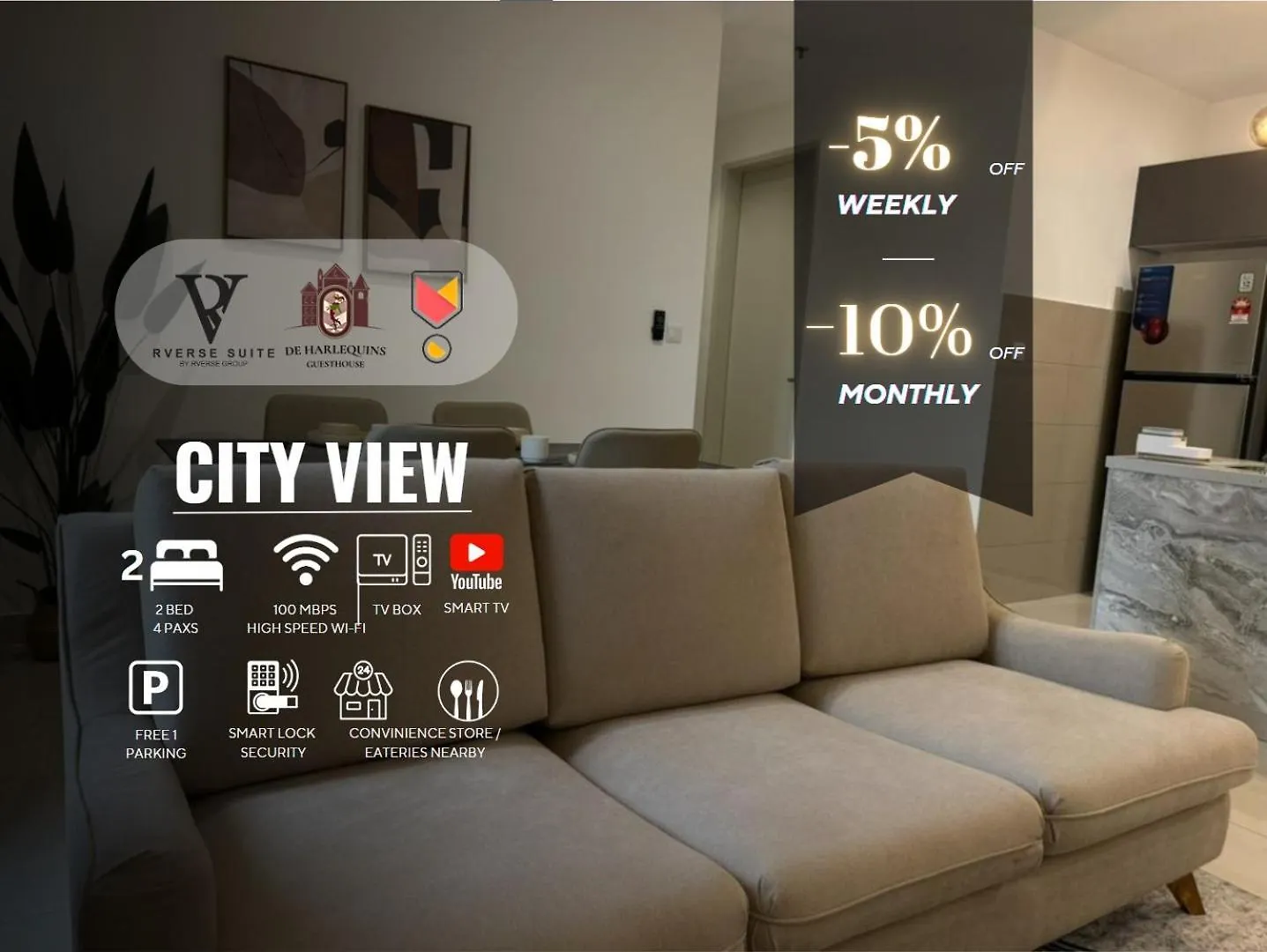 Апартаменты Trion 2, Klcc Trx Ikea At Chan Sow Lin, Kuala Lumpur By One Guesthouse